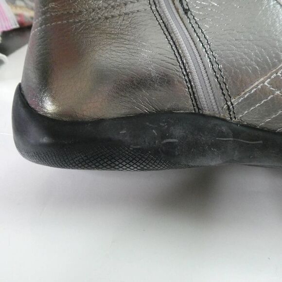 PRADA Silver Black Perla High Top Sneakers Shoes Designer With Box Dust Bag 35 - Picture 4 of 12